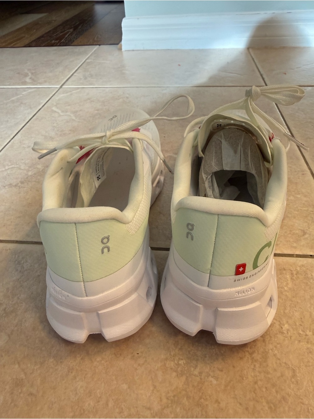 On Cloudmonster WHITE LIMA Women's Running Shoes 10.5 NEW - Picture 8 of 13